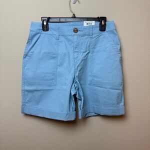 Style & Co. | Roll Tab Bermuda Shorts in Light Blue